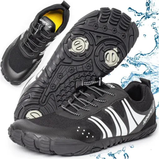 Buty do wody wodoodporne antypoślizgowe lekkie oddychające obuwie sportowe 39 czarne