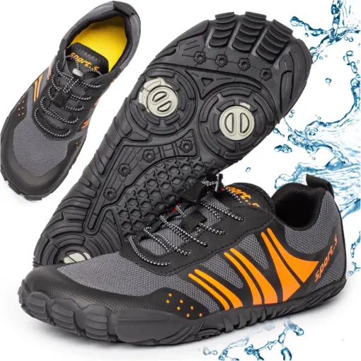 Buty do wody wodoodporne antypoślizgowe lekkie oddychające obuwie sportowe 43 szare