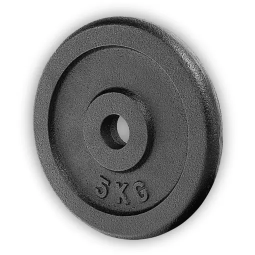 Obciążenie żeliwne 5kg krążek talerz otwór 26 mm