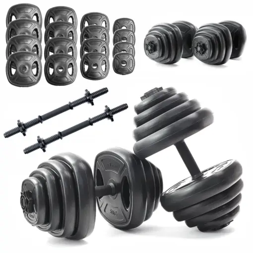 Zestaw V3 hantli 2x20kg hantle 16 talerzy 40kg