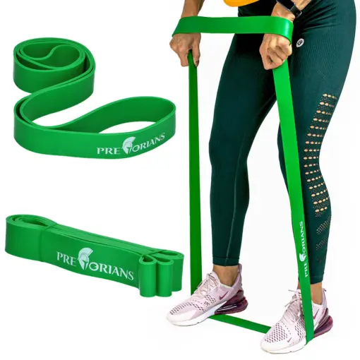 Guma fitness taśma 45mm 23-55kg zielona