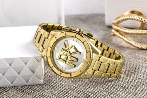 Zegarek Damski DKNY Chambers Midi Gold DK1L016M0065 + BOX - obrazek 6
