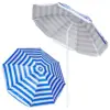 Parasol plażowy ogrodowy składany na balkon 180cm Niebieskie paski