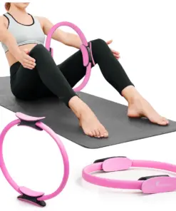 Obręcz do pilatesu jogi kółko do ćwiczeń ring Pretorians różowe