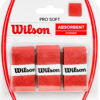 Owijka Wilson Pro Soft Absorbent Overgrip czerwona 3szt WRZ4040OR