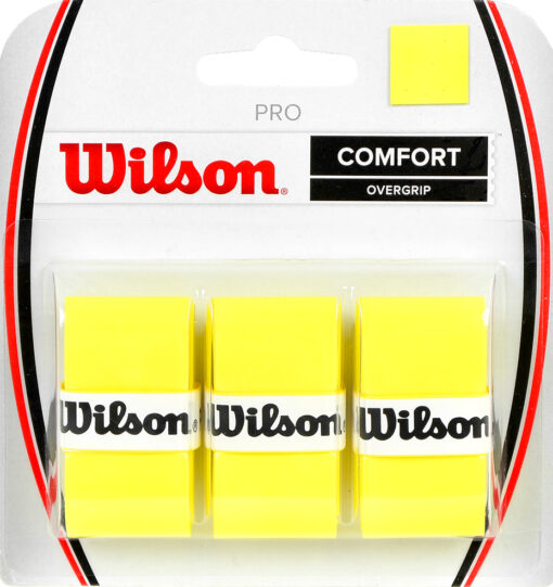 Owijka Wilson Pro Comfort Overgrip żółta 3szt WRZ4014YE
