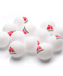 Zestaw 12 piłeczek do ping ponga Meteor białe 15026