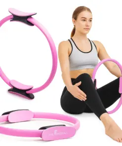 Obręcz do pilatesu jogi kółko do ćwiczeń ring Pretorians różowe