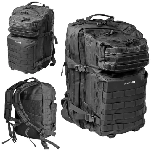 Plecak taktyczny turystyczny wojskowy militarny survival 45 litrów czarny