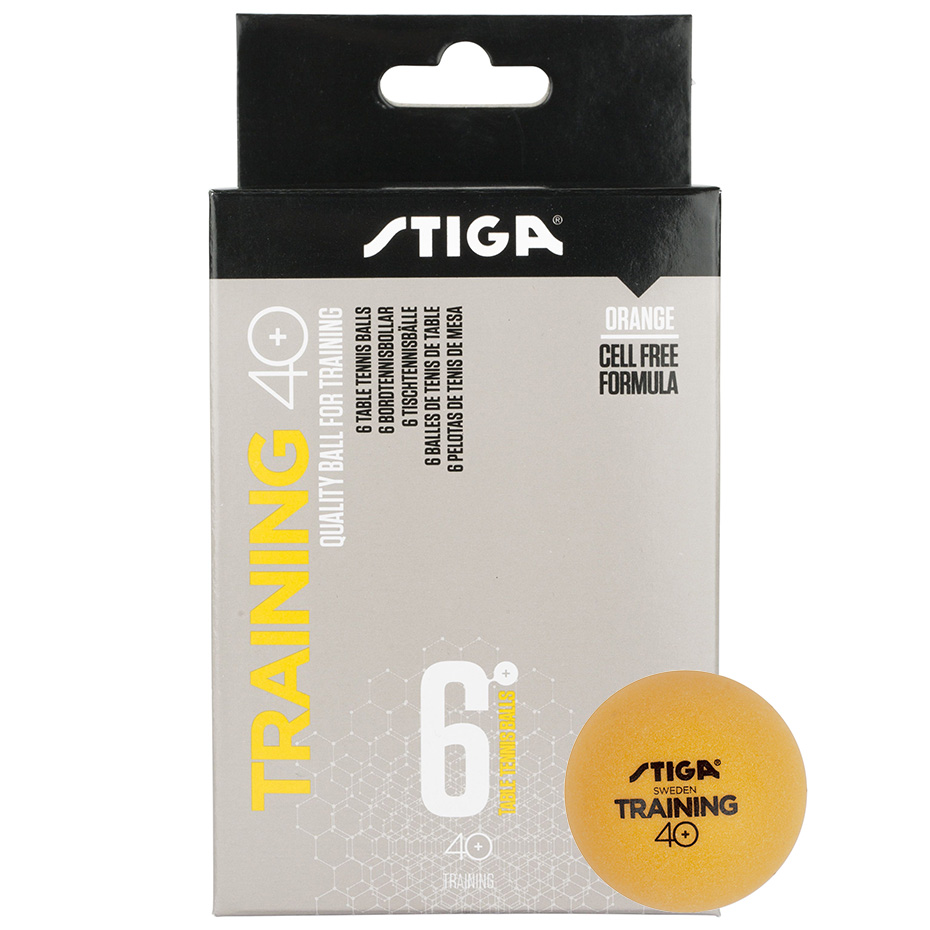 Piłeczki do ping ponga Stiga Training pomarańczowe 6szt
