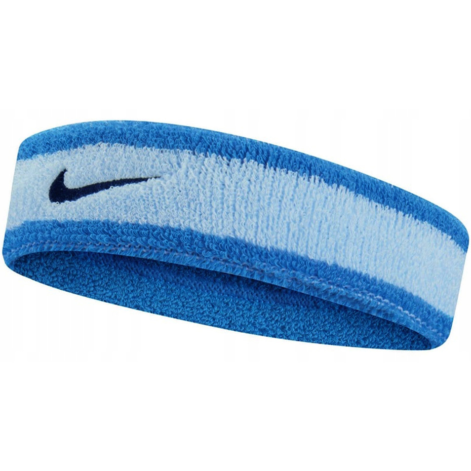 Opaska na głowę Nike Swoosh Frotte niebieska N0001544425OS