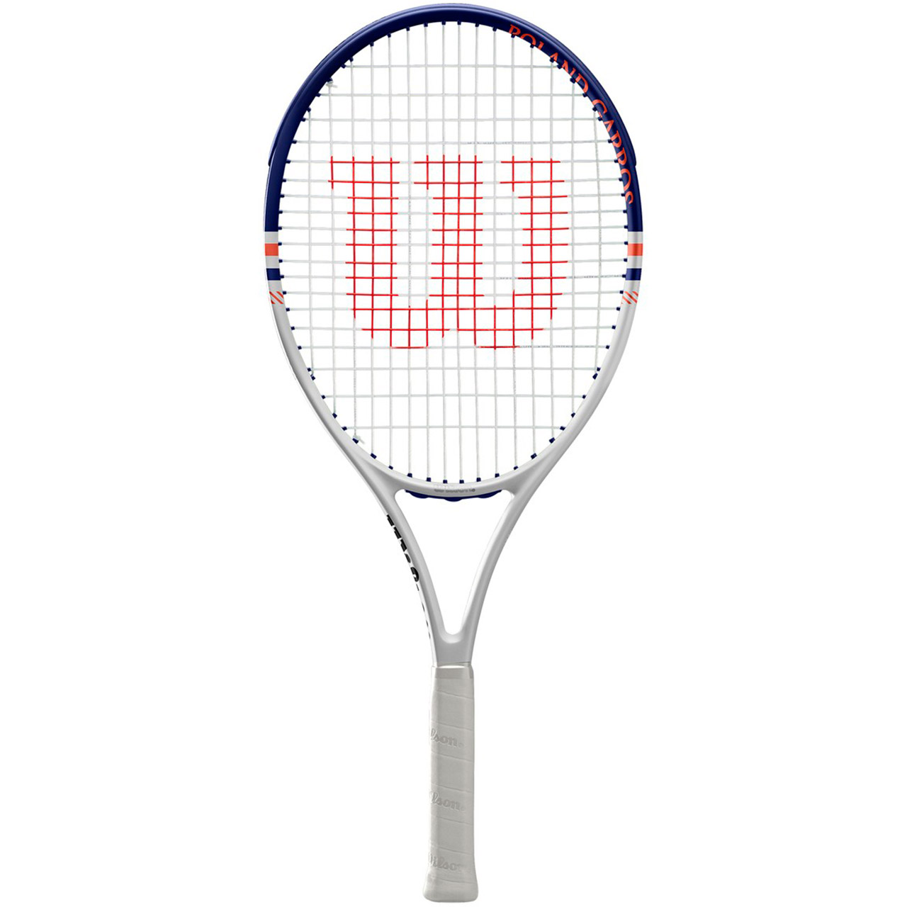 Rakieta do tenisa ziemnego Wilson Roland Garros Elite Comp JR 26 biało-granatowa WR070210H