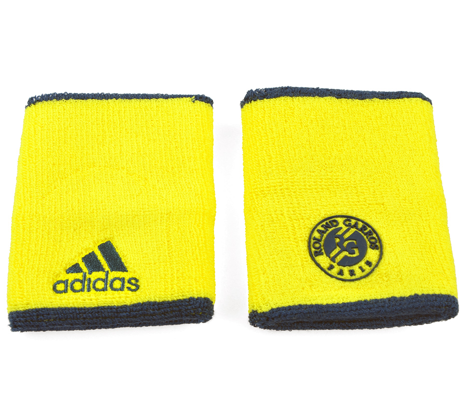 FROTKA NA RĘKĘ adidas TENNIS RG WRISTBAND L żółto/granatowa OSFM /2szt/ /Z27394