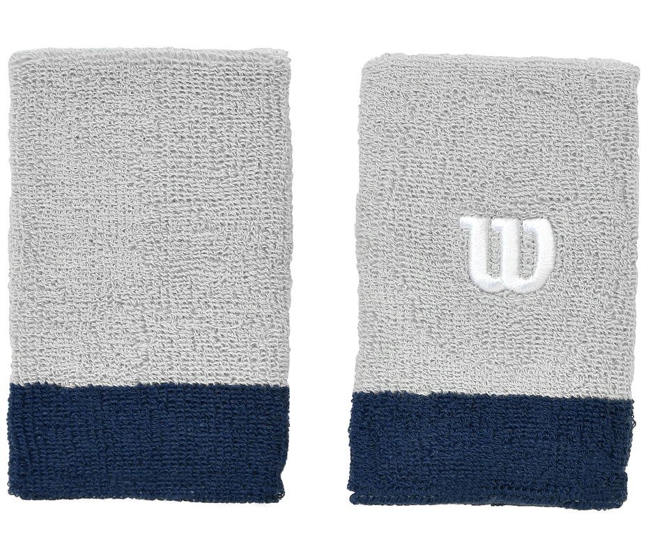 FROTKA NA RĘKĘ WILSON EXTRA WIDE SZEROKA /2szt/ szaro/granatowa /WRA733504