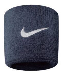 Frotki na nadgarstek Nike Swoosh granatowe 2 szt. NN04416