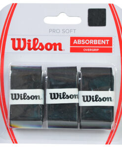 Owijka Wilson Pro Soft Absorbent Overgrip czarna 3szt WRZ4040