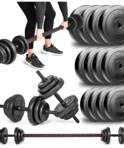 Zestaw 20 kg sztanga 2w1 hantle Pretorians