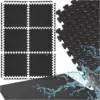 Mata pod sprzęt siłowy do ćwiczeń ochronna puzzle EVA - 6el.