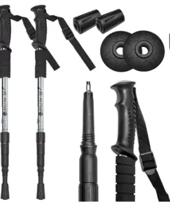 Kije trekkingowe nordic walking srebrne 2szt.