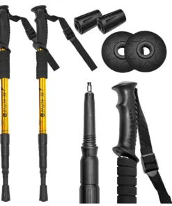 Kije trekkingowe nordic walking złote 2szt.