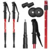Kije trekkingowe nordic walking czerwone 2szt.