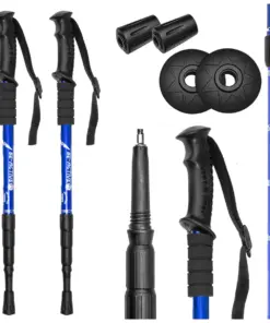 Kije trekkingowe nordic walking niebieskie 2szt.