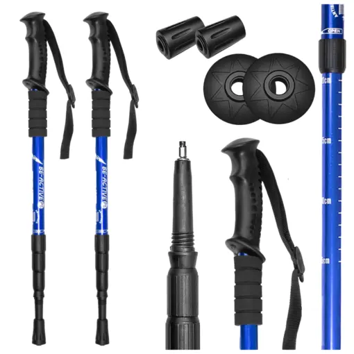 Kije trekkingowe nordic walking niebieskie 2szt.