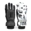 Rękawice narciarskie zimowe na deskę narty rozmiar L dłoń 21 cm biało-czarne