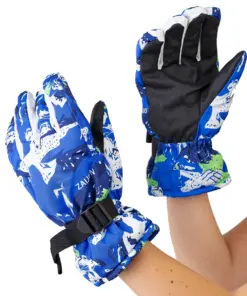 Rękawice narciarskie zimowe na deskę narty rozmiar L dłoń 21 cm niebieskie