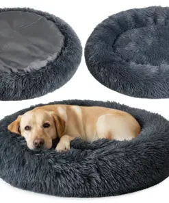 Włochate legowisko dla psa kota miękkie posłanie kojec 80cm