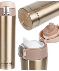 Kubek termiczny złoty 400ml termos do samochodu z ustnikiem