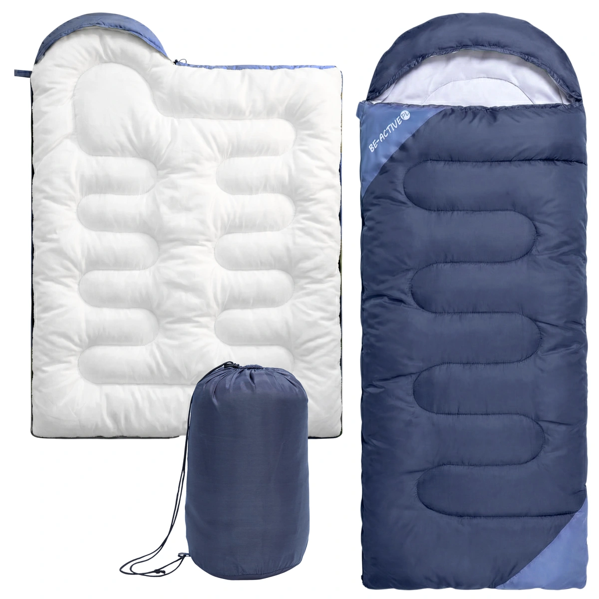 Śpiwór turystyczny granatowy