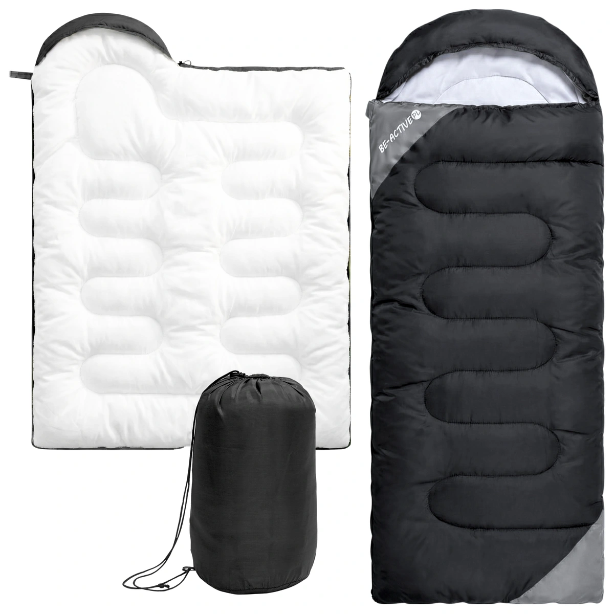 Śpiwór turystyczny czarny