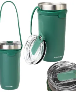 Kubek termiczny termos duży 550ml na herbatę kawę napój podróżny zielony