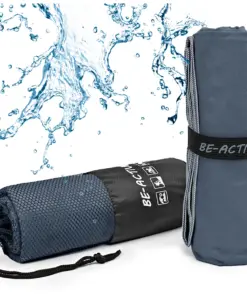 Ręcznik szybkoschnący z mikrofibry 180x100 szary