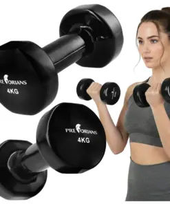 Hantle żeliwne 2 x 4 kg do ćwiczeń w domu i treningu fitness