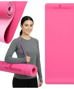 Mata do ćwiczeń fitness yogi 6mm TPE różowa