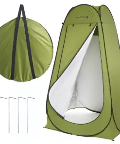 Namiot turystyczny przebieralnia prysznic toaleta zielony