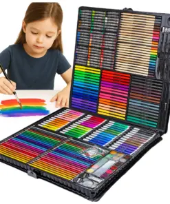 Zestaw plastyczny do malowania rysowania w walizce dla dzieci na prezent