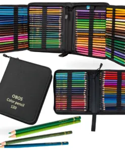 Zestaw kredki ołówkowe piórnik z wyposażeniem 120 kredek
