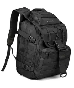 Plecak taktyczny turystyczny wojskowy z klapą militarny survival 40 litrów czarny