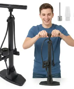 Pompka rowerowa warsztatowa z manometrem POR03