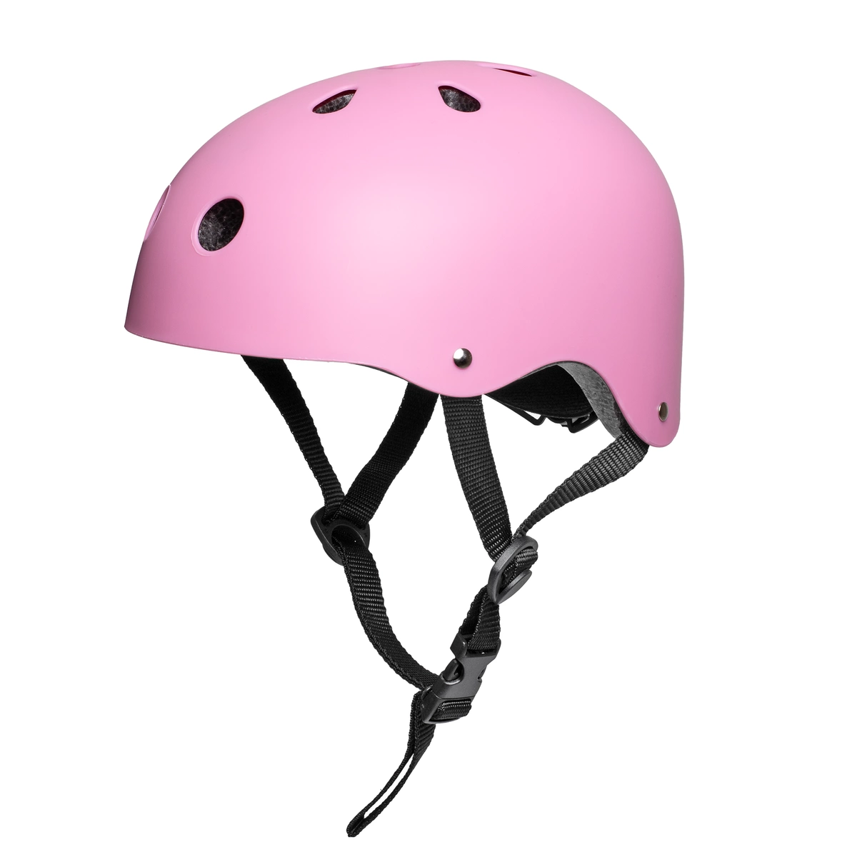 Kask rowerowy dziecięcy różowy na rower hulajnogę rolki RK04