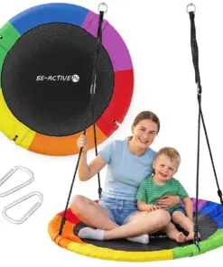 Huśtawka bocianie gniazdo 100 cm do ogrodu multikolor
