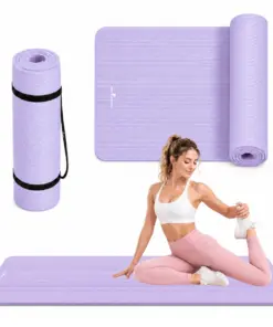 Fioletowa mata do ćwiczeń NBR 15 mm fitness joga