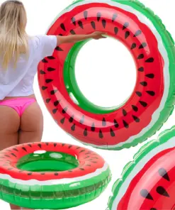 Duże koło dmuchane arbuz 90cm materac do wody pływania na basen