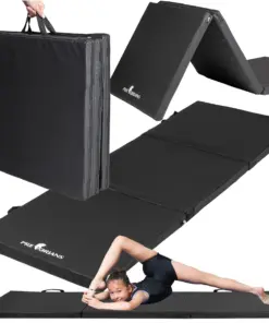 Składana mata gimnastyczna do ćwiczeń fitness i rehabilitacji czarna