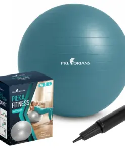 Piłka gimnastyczna 75 cm morska z pompką Pretorians