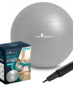 Piłka gimnastyczna 85 cm ciemnoszara z pompką Pretorians