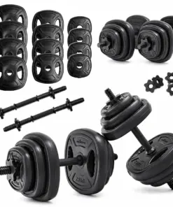 Zestaw V3 hantli 2x10kg hantle 12 talerzy 20kg